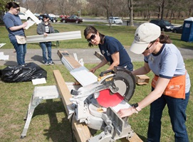 Employees participated in Habitat for Humanity Metro Maryland's Women Build 2018